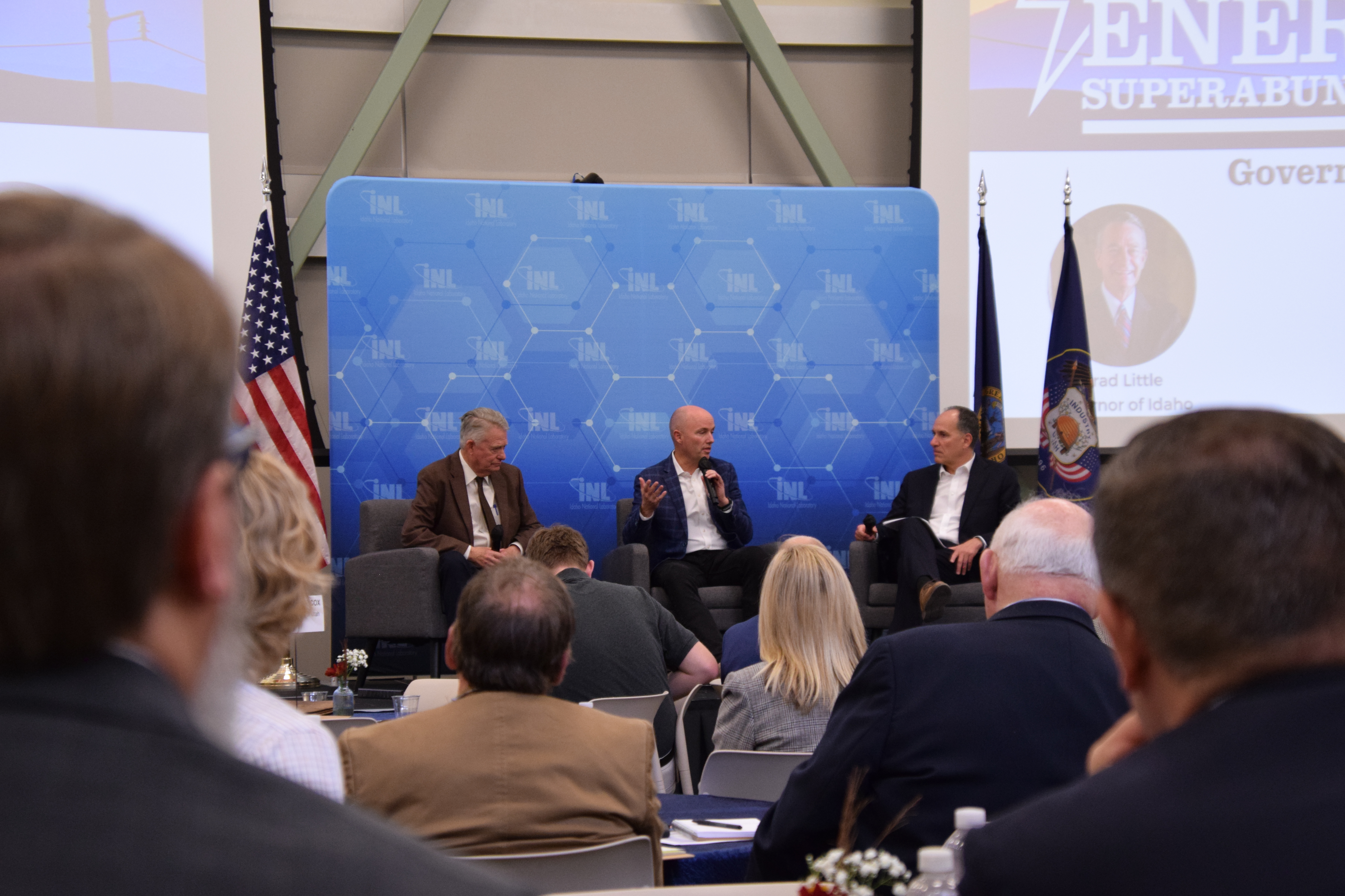 Utah Governor Spencer Cox, Idaho Governor Brad Little gather in Idaho Falls...